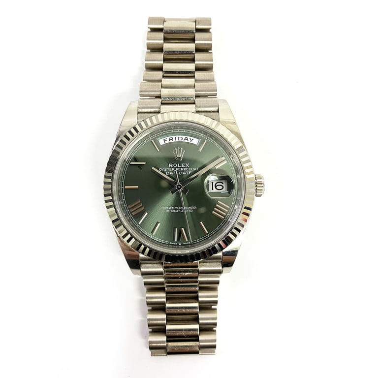 Day-Date White Gold Green Dial 40mm Product Image 2