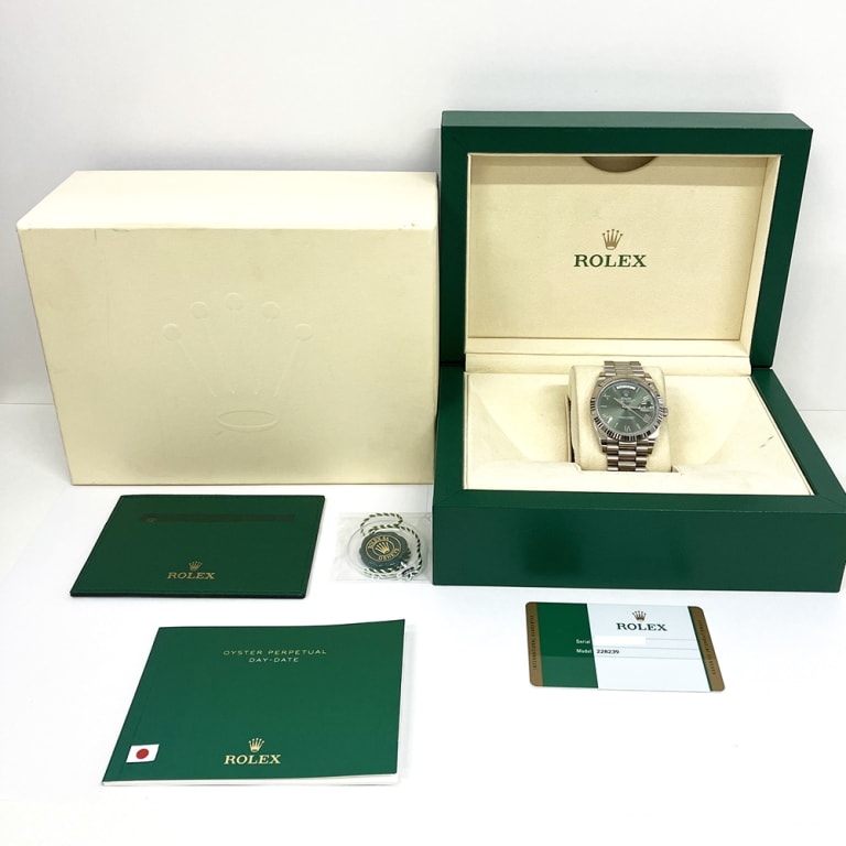 Day-Date White Gold Green Dial 40mm Product Image 6