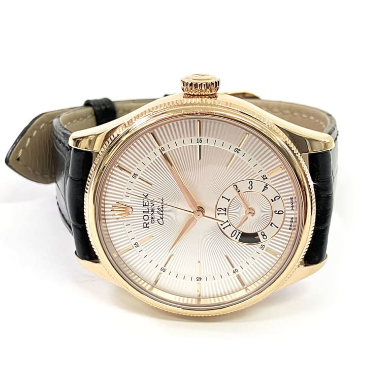 Cellini Dual Time Rose Gold Silver Dial 39mm Product Image 3