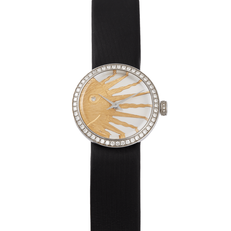 La D de Dior Rose Céleste Steel Diamond Mother of Pearl Dial 25mm Product Image 1