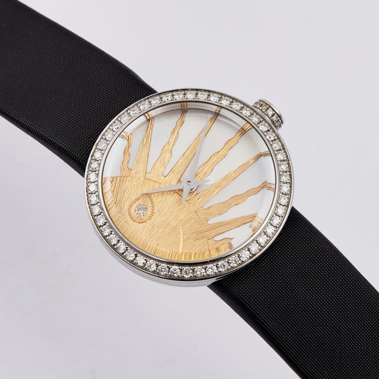 La D de Dior Rose Céleste Steel Diamond Mother of Pearl Dial 25mm Product Image 2