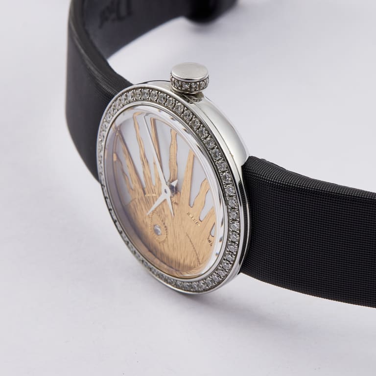 La D de Dior Rose Céleste Steel Diamond Mother of Pearl Dial 25mm Product Image 3