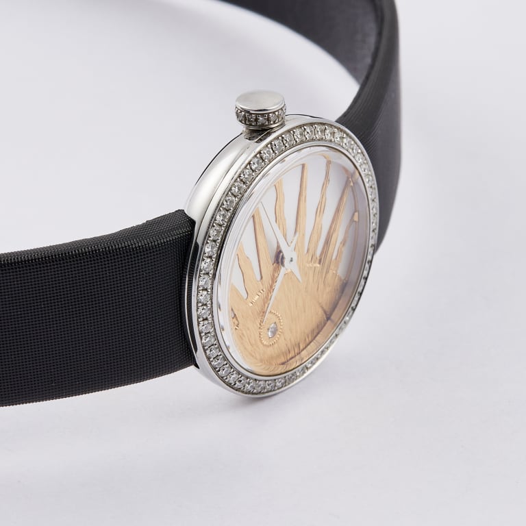 La D de Dior Rose Céleste Steel Diamond Mother of Pearl Dial 25mm Product Image 4