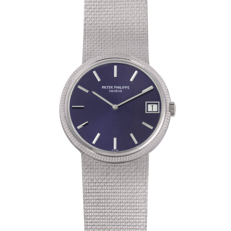 Vintage Calatrava White Gold Blue Dial 33mm Product Image 1