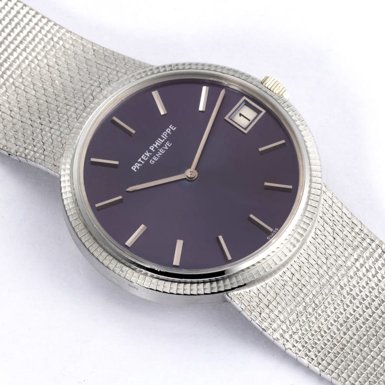 Vintage Calatrava White Gold Blue Dial 33mm Product Image 2
