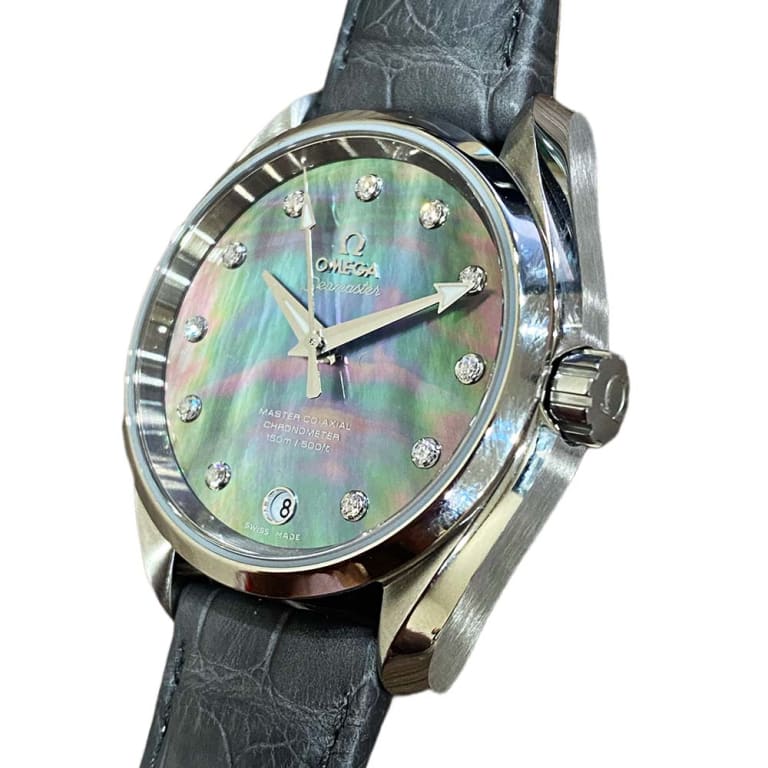 Aqua Terra Steel Black Mother of Pearl Dial 38mm Product Image 4
