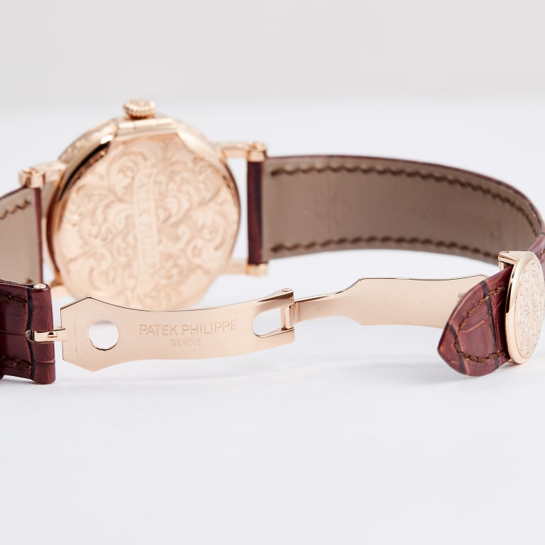 Retrograde Perpetual Calendar Rare Handcrafts Rose Gold White Dial 38mm Product Image 10