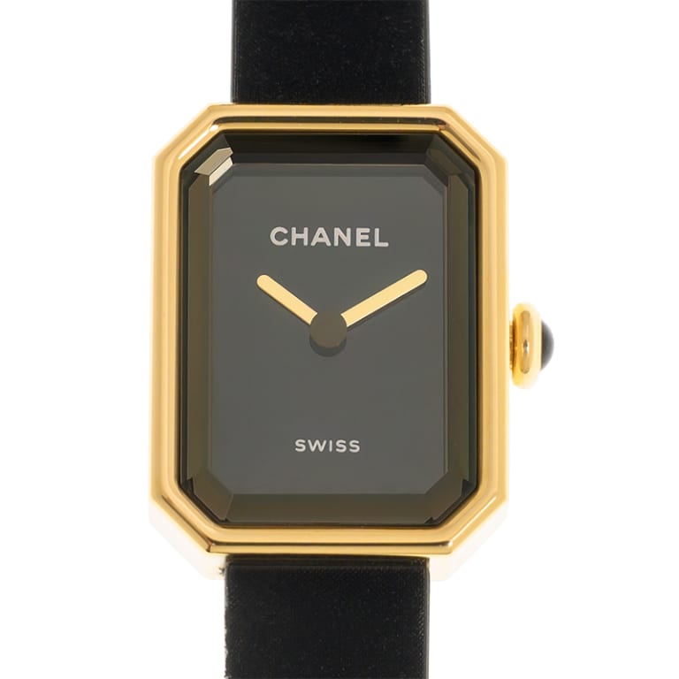 Premiere Ribbon Yellow Gold Black Dial 15mm Product Image 2