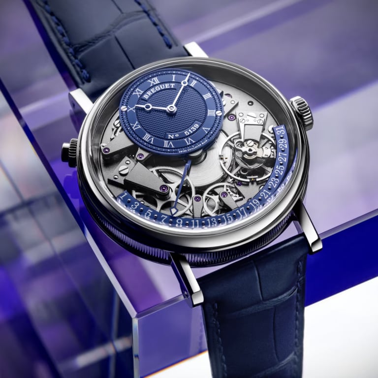 Tradition Quantième Rétrograde Platinum Blue Dial 40mm Product Image 2