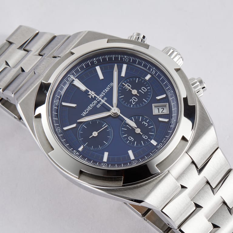 Overseas Chronograph Steel Blue Dial 42mm Product Image 1