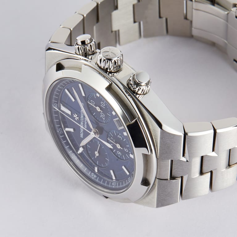 Overseas Chronograph Steel Blue Dial 42mm Product Image 2