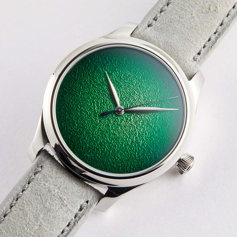 Endeavour Centre Seconds White Gold Green Dial 40mm Product Image 1