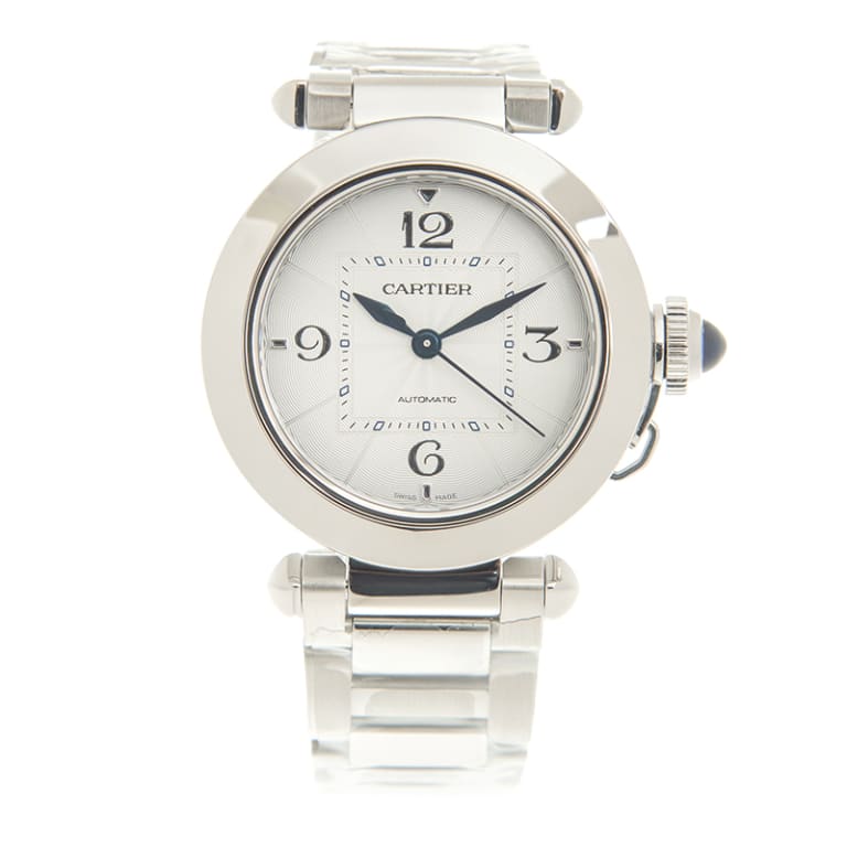 Pasha de Cartier Steel Silver Dial 35mm Product Image 1