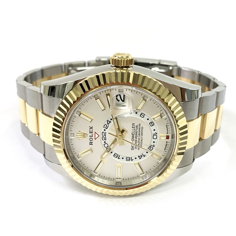 Sky-Dweller Yellow Gold & Steel White Dial 42mm Product Image 2