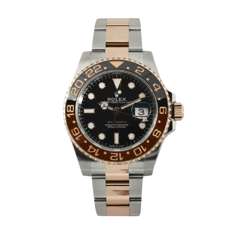 GMT-Master II "Rootbeer" Rose Gold & Steel Black Dial 40mm Product Image 1