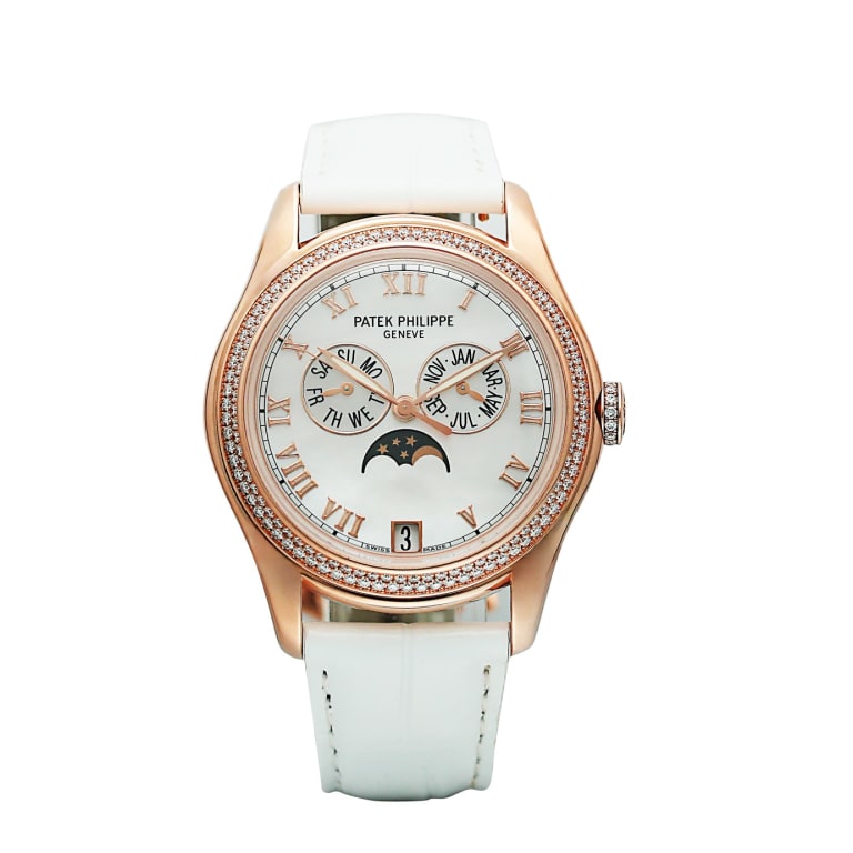 Annual Calendar Rose Gold Diamond Mother of Pearl Dial 37mm Product Image 1
