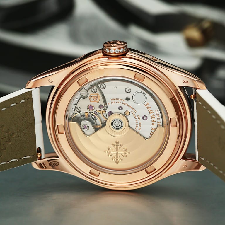 Annual Calendar Rose Gold Diamond Mother of Pearl Dial 37mm Product Image 6