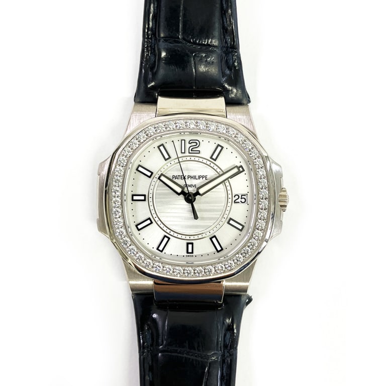 Nautilus Ladies Quartz White Gold Diamond White Dial 32mm Product Image 2