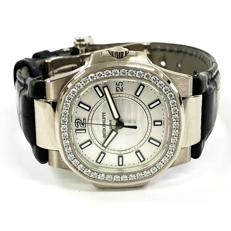 Nautilus Ladies Quartz White Gold Diamond White Dial 32mm Product Image 3