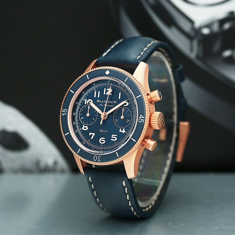 Air Command Rose Gold Blue Dial 36mm Product Image 3