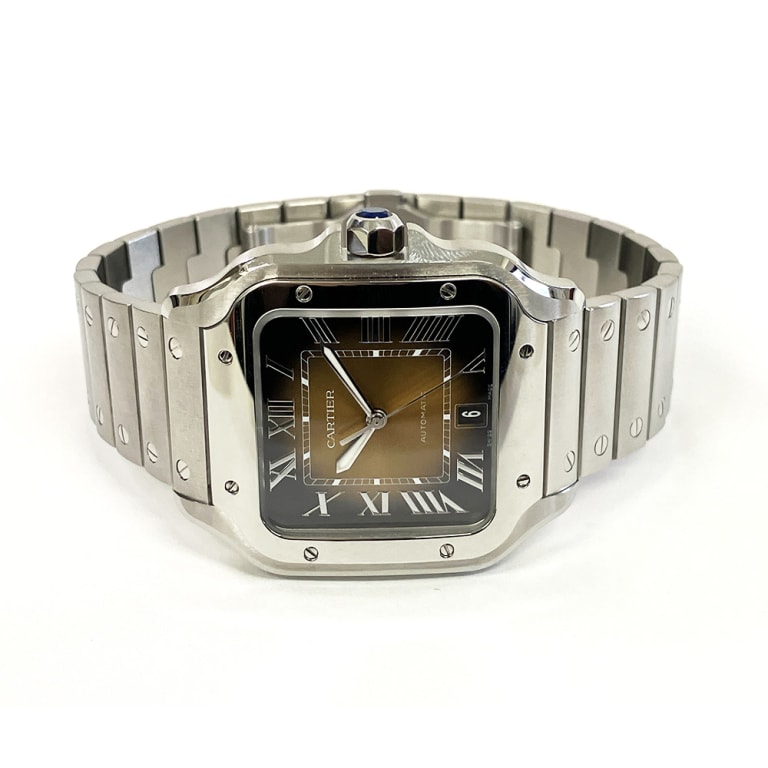 Santos de Cartier Steel Brown Dial 35mm Product Image 2