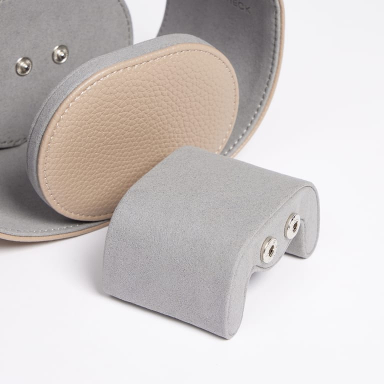 Wristcheck Single Watch Roll In Beige Product Image 5