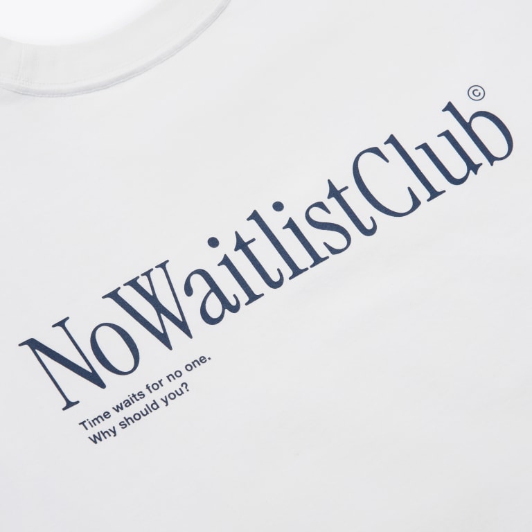 "No Waitlist Club" LS Tee With Sewn-In Watch Cloth Product Image 6