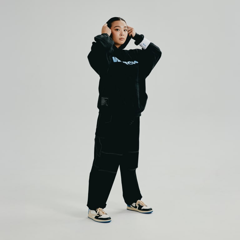 "Watch Me, Watch Out" Hoodie With Sewn-In Watch Cloth Product Image 3