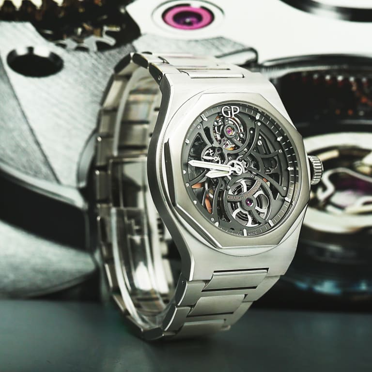 Laureato Steel Skeleton Dial 42mm Product Image 2