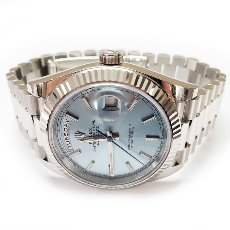 Day-Date Platinum Blue Dial 40mm Product Image 2