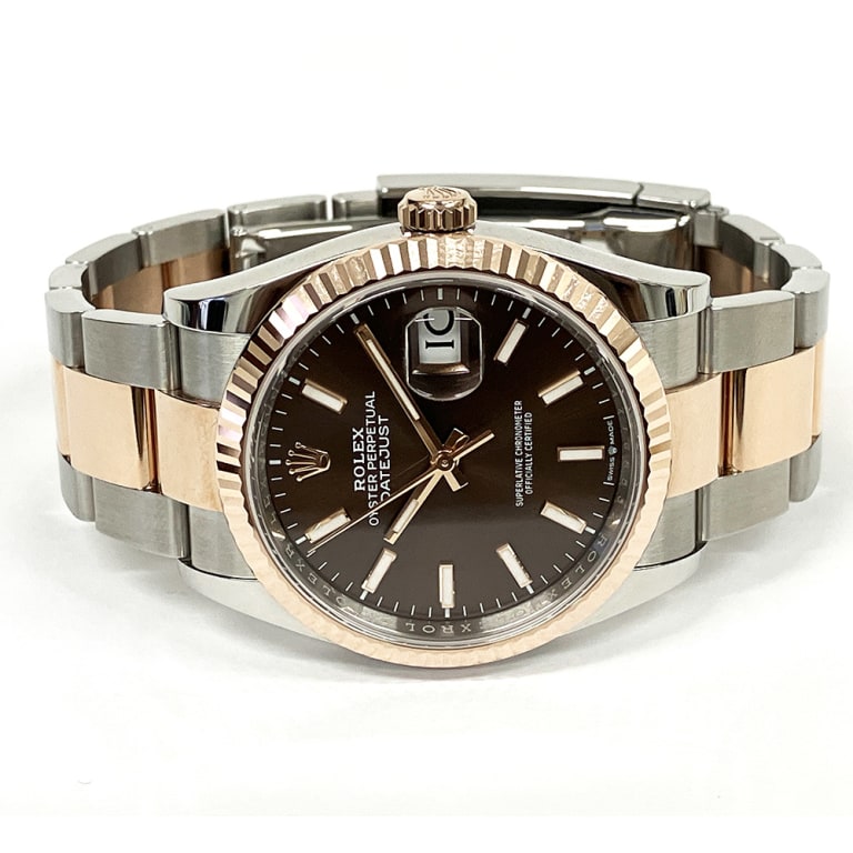 Datejust Rose Gold & Steel Chocolate Dial 36mm Product Image 2
