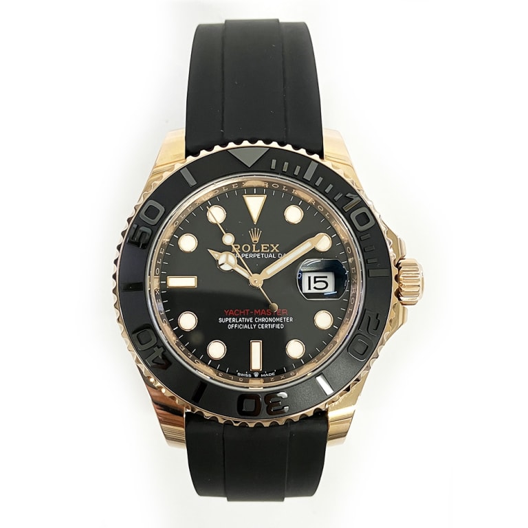 Yacht-Master Rose Gold Oysterflex Black Dial 40mm Product Image 1