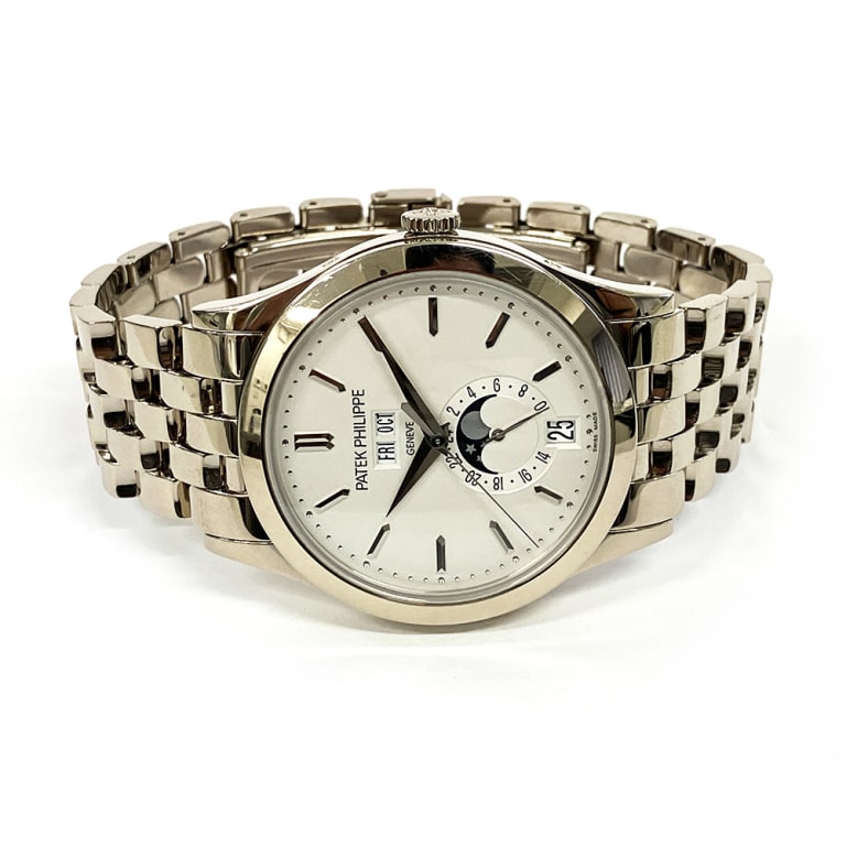 Annual Calendar White Gold Silver Dial 38mm Product Image 2