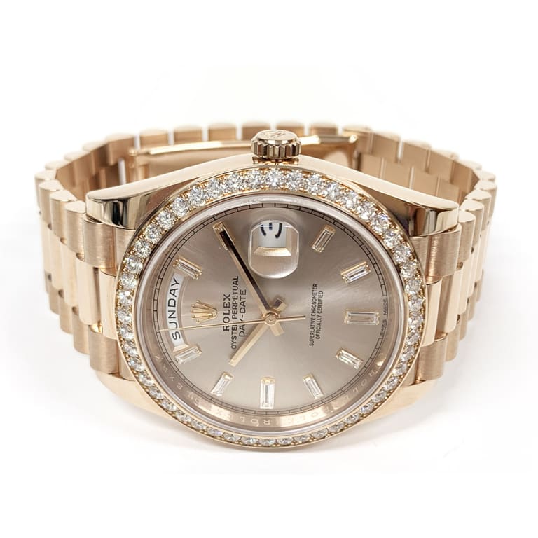 Day-Date Rose Gold Diamond Grey Dial 40mm Product Image 2