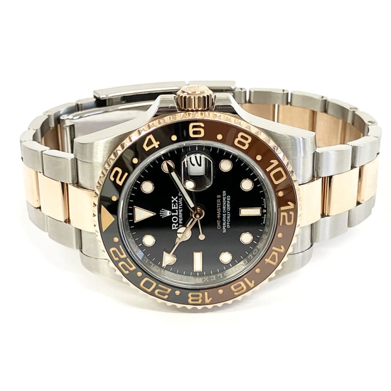 GMT-Master II "Rootbeer" Rose Gold & Steel Black Dial 40mm Product Image 2