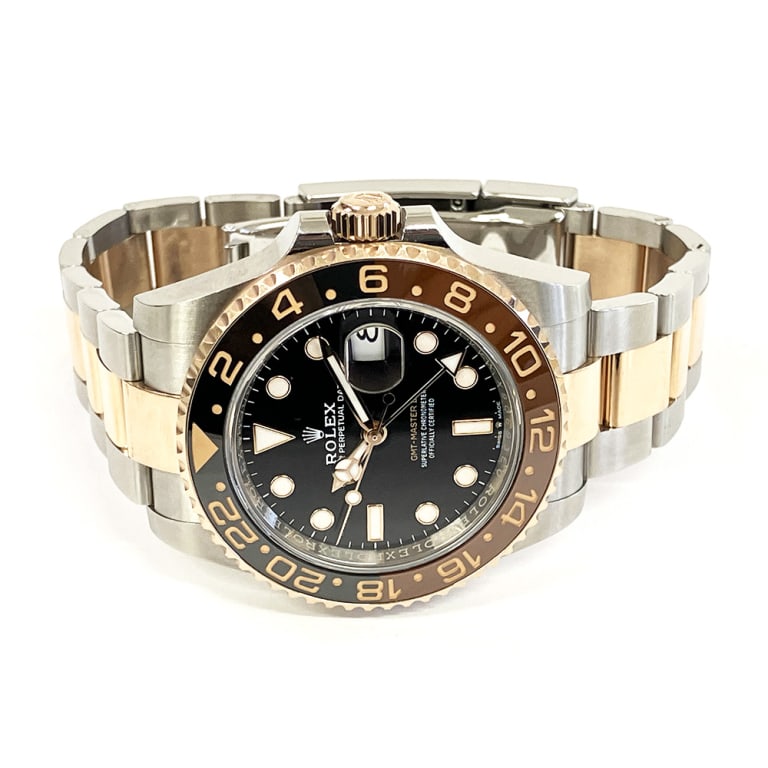 GMT-Master II "Rootbeer" Rose Gold & Steel Black Dial 40mm Product Image 2