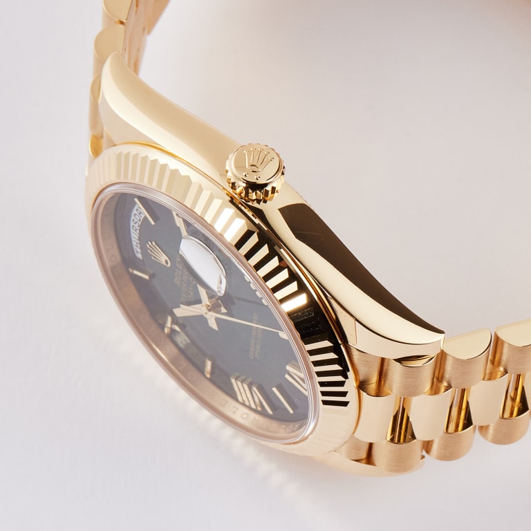Day-Date Yellow Gold Green Ombré Dial Product Image 2