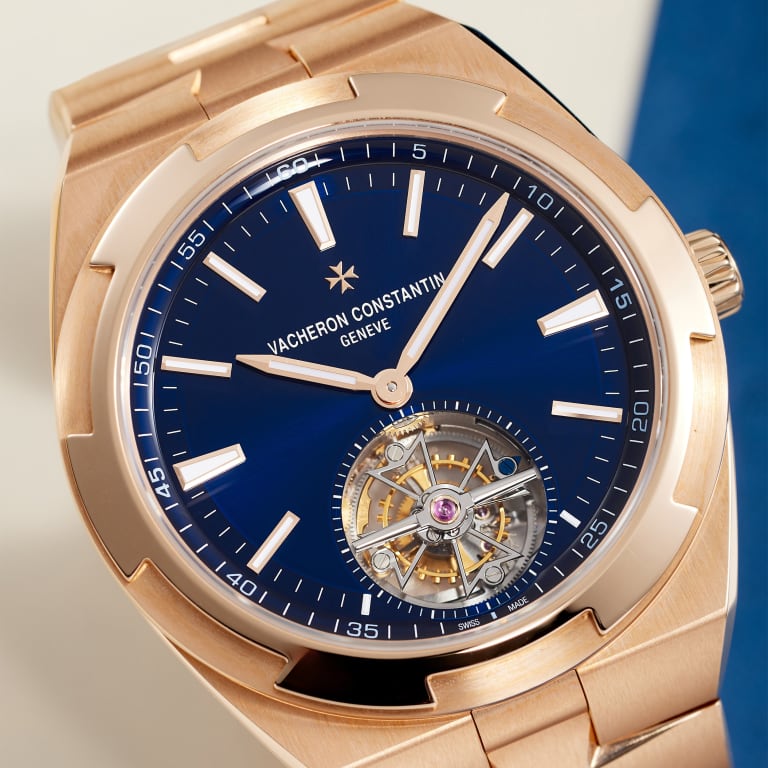 Overseas Tourbillon Rose Gold Blue Dial 42mm Product Image 6