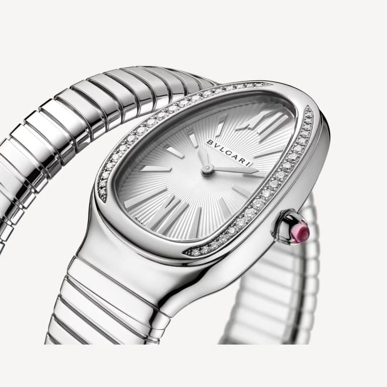 Serpenti Tubogas Steel Diamond Silver Dial 35mm Product Image 3