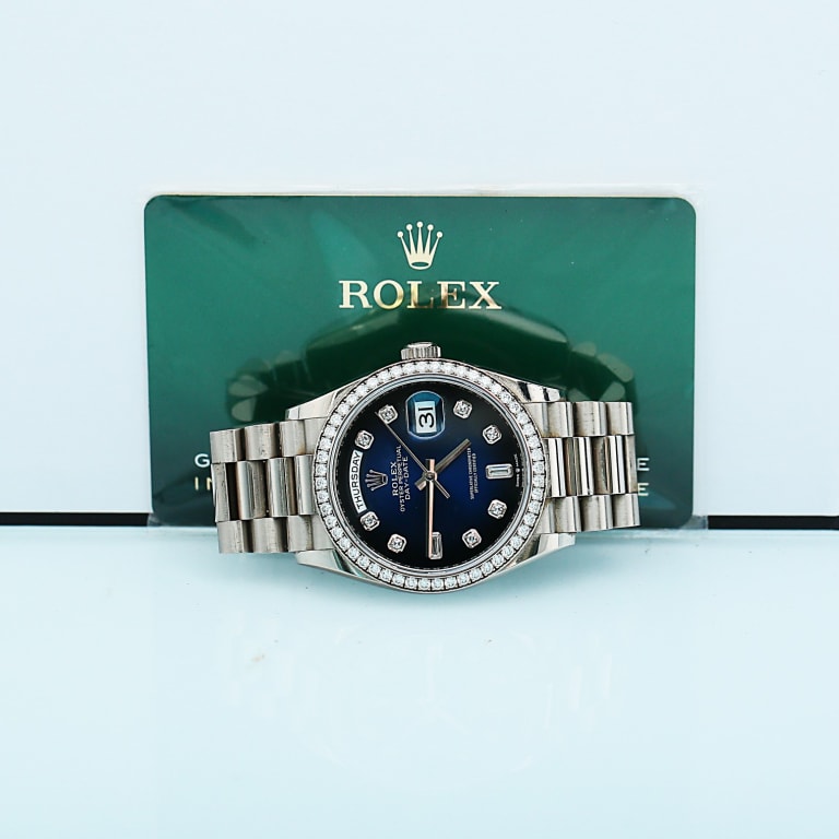 Day-Date White Gold Blue Dial 36mm Product Image 8
