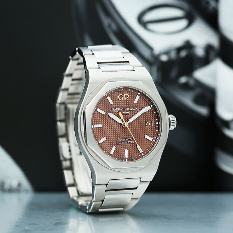 Laureato Steel Brown Dial 38mm Product Image 2