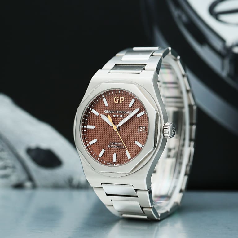 Laureato Steel Brown Dial 38mm Product Image 3