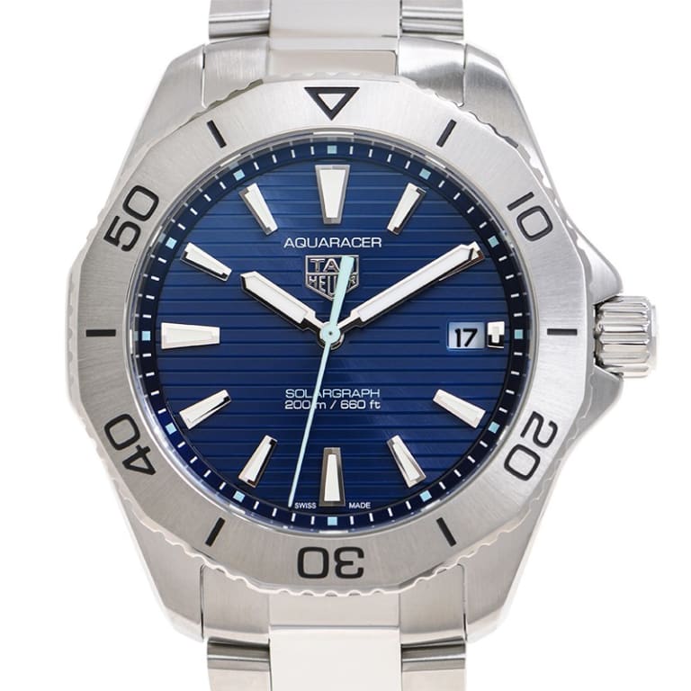Aquaracer Solargraph Steel Blue Dial 40mm Product Image 3