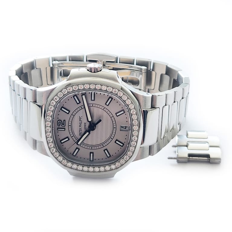 Nautilus Steel Diamond White Dial 34mm Product Image 2