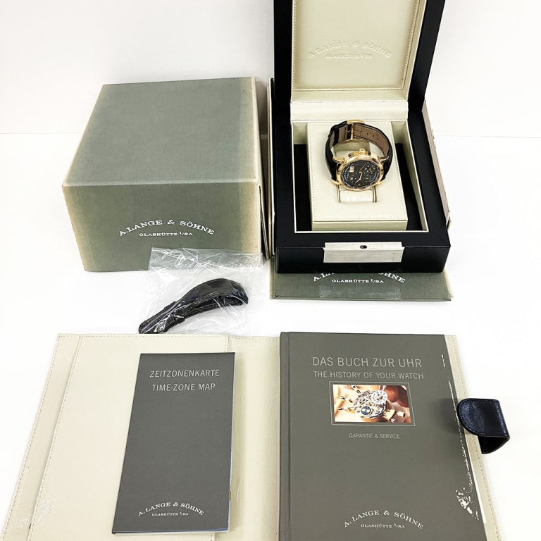 Lange 1 Time Zone Rose Gold Grey Dial 41mm Product Image 7