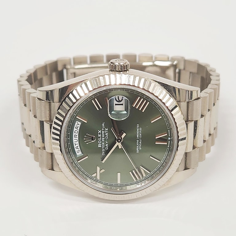 Day-Date White Gold Green Dial 40mm Product Image 2