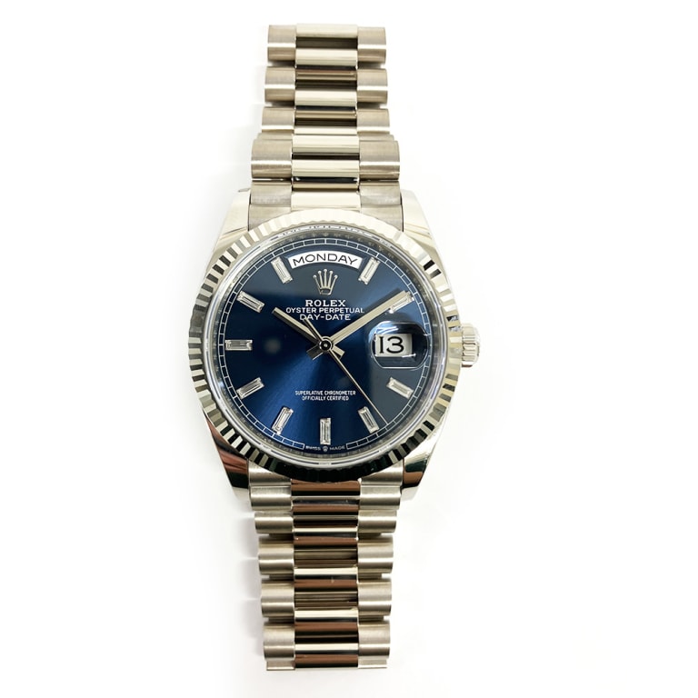 Day-Date White Gold Blue Dial 36mm Product Image 1