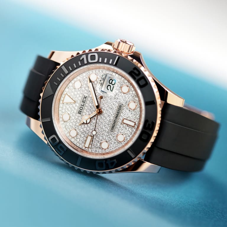 Yacht-Master Rose Gold Oysterflex Pave Dial 40mm Product Image 13