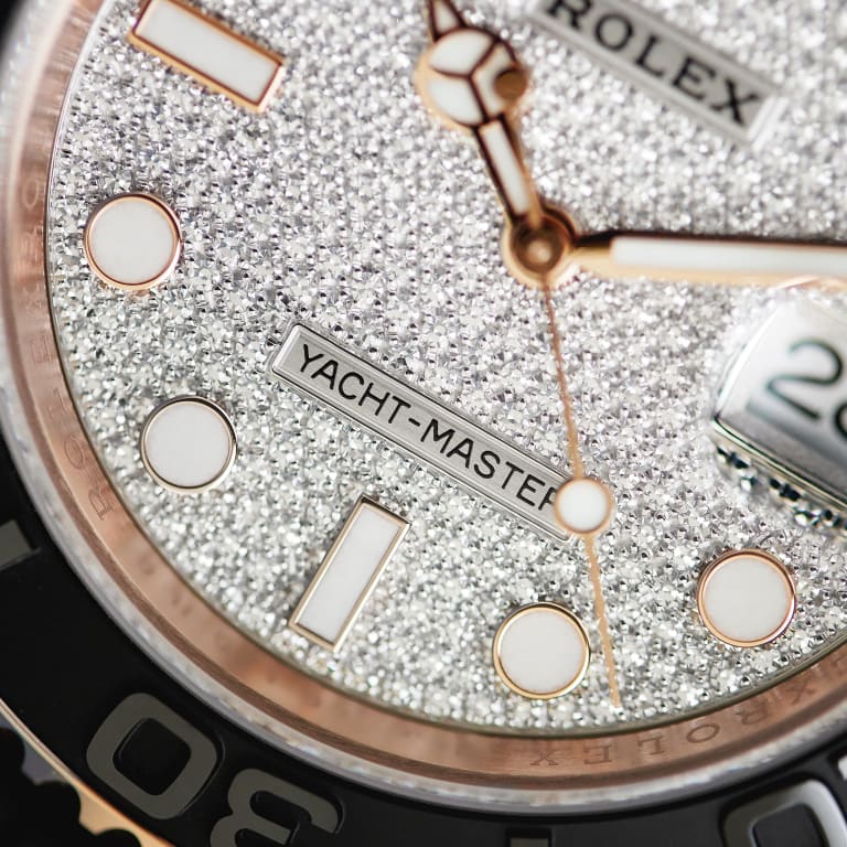 Yacht-Master Rose Gold Oysterflex Pave Dial 40mm Product Image 15