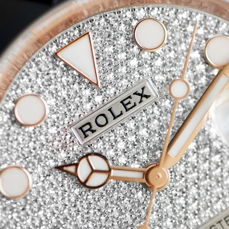 Yacht-Master Rose Gold Oysterflex Pave Dial 40mm Product Image 16